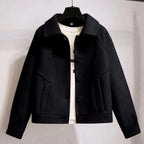 Women's Retro Fashion Short Loose Wool Coat