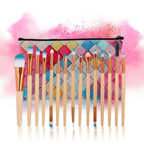 Set of 15 Professional Synthetic Makeup Brushes