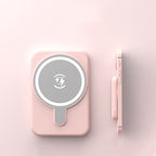 Mini Fast Charging Magnetic Wireless Power Bank 5000 MAh Portable - Fast, Snap-On Charging Anywhere