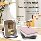 Portable Foldable LED Makeup Mirror With Built-in Lights