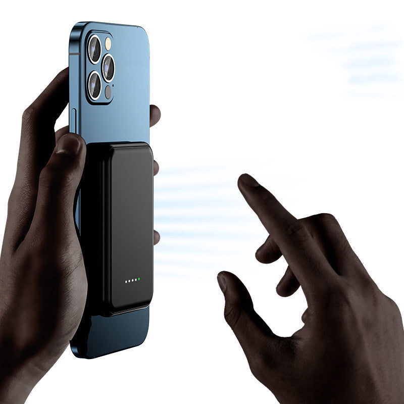 Mini Fast Charging Magnetic Wireless Power Bank 5000 MAh Portable - Fast, Snap-On Charging Anywhere
