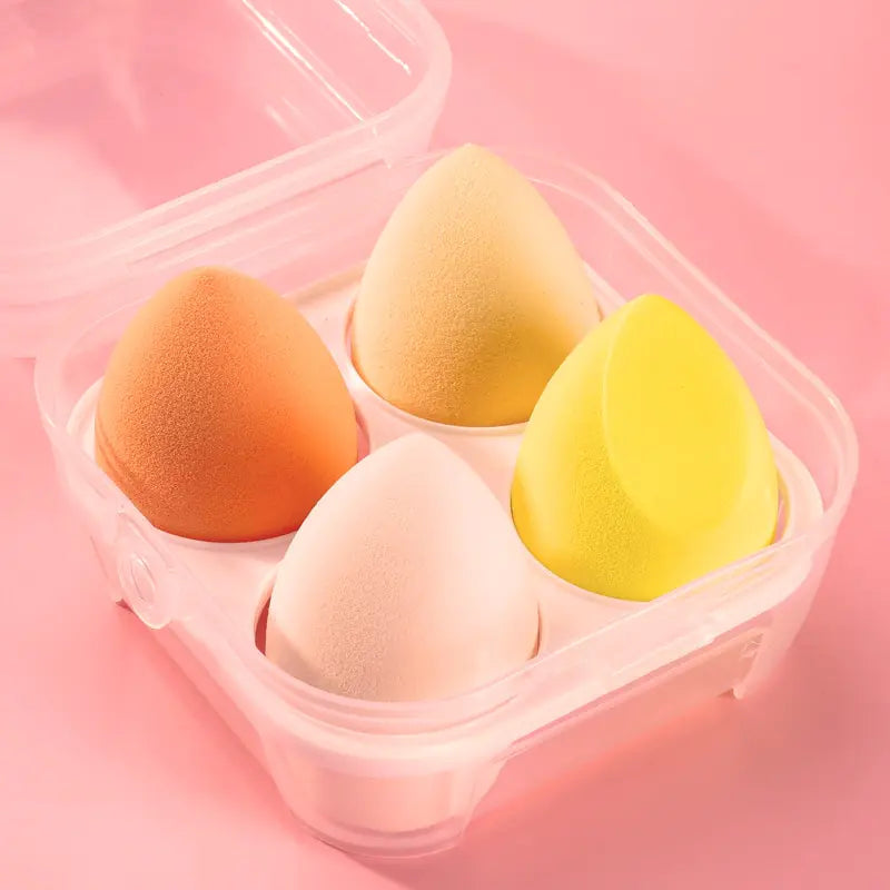 4pcs Makeup Sponge - Does Not Absorb Powder, Make-Up, Dry And Wet